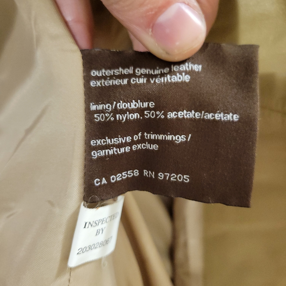 Danier Beige Leather Jacket - Picture 9 of 10